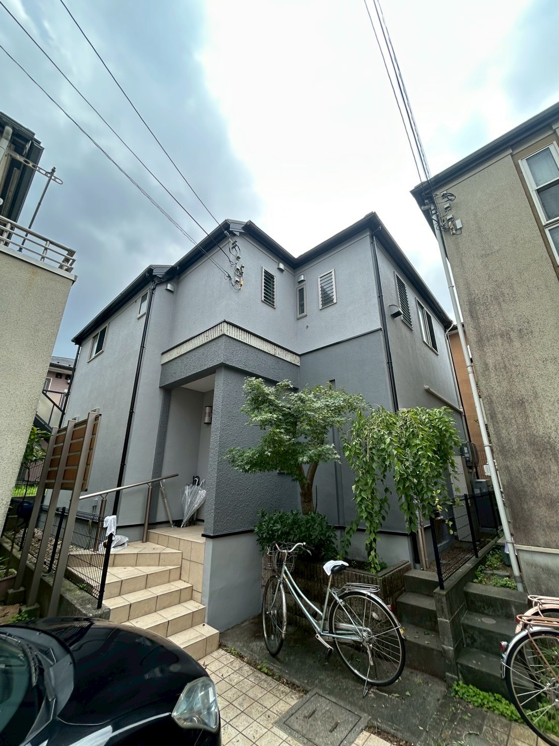 外壁塗装前の住宅
